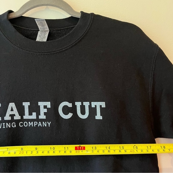 Half Cut Brewing Co Sweatshirt Black Gildan Small women’s Beer Crewneck - Picture 6 of 8